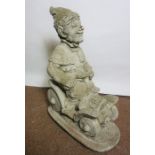 Composite Stone Garden Figure, Modelled as a Knome, 50cm high