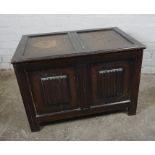 Oak Blanket Chest, 52cm high, 76cm wide, 50cm deep