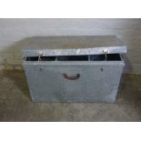 Tin Box, 54 cm high, 87cm wide, 47cm deep With an Instrument Case, (2)