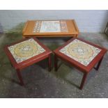 Map of Britain themed Coffee Table, 42cm high, 101cm wide, 60cm deep, With two Danish Retro Lamp
