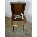 Vintage Ekco Octave Record Player, Having a Garrard Mk II Turntable, 80cm high, 50cm wide, 43cm