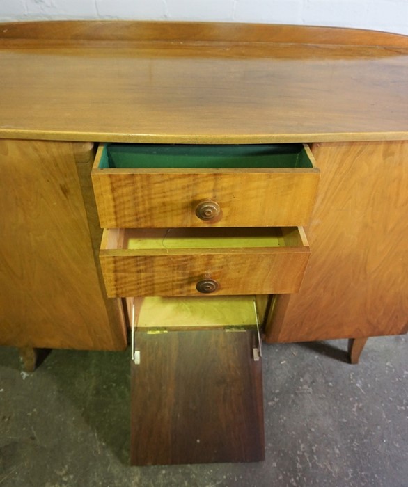 Vintage Walnut Sideboard, 98cm high, 148cm wide, 50cm deep - Image 3 of 5