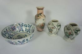 Box of Modern Oriental and Other Pottery and China