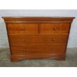 Modern French style Chest of Drawers, 84cm high, 113cm wide, 42cm deep