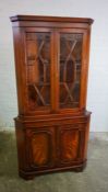 Reproduction Corner Cabinet, 182cm high, 92cm wide, 63cm deep