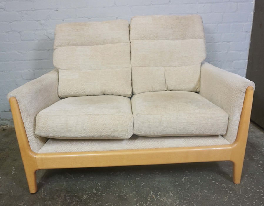 Three Piece Upholstered Lounge Suite, Comprising of two Two Seater Sofas and an Armchair, Sofa - Image 2 of 3