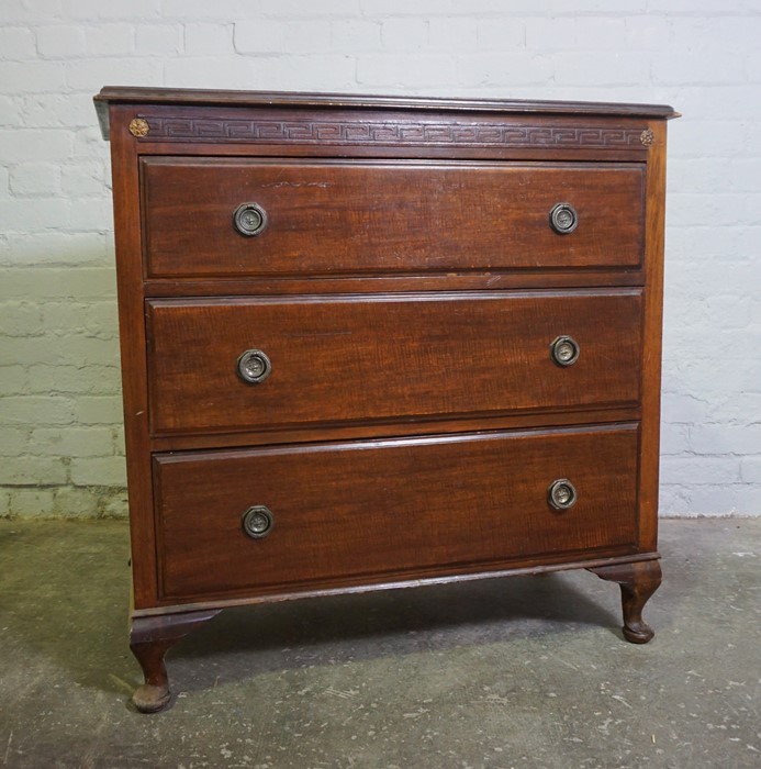 Mahogany Chest of Drawers, 93cm high, 93cm wide, 48cm deep - Image 4 of 6