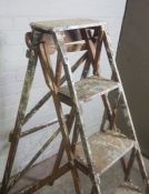 Set of Vintage Painters Ladders by Victory, 130cm high