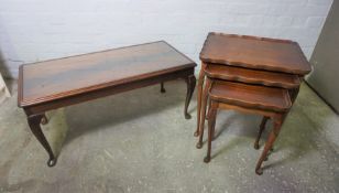 Two Coffee Tables, With a Nest of Three Tables, (a lot)