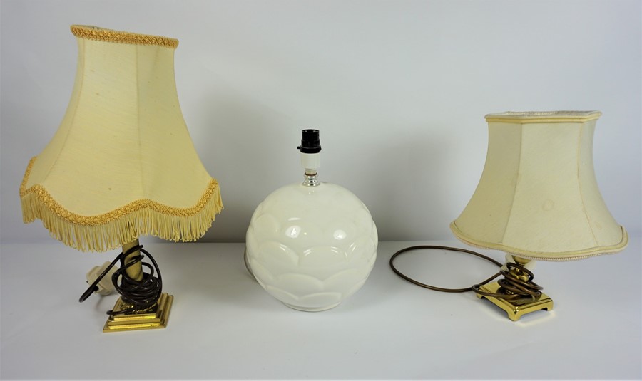 Three Assorted Table Lamps, (3)Condition reportNot tested (sold as seen)