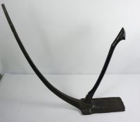 Antique Agricultural Lacquered Hoe, circa early 20th century, Possibly originates from Indonesia,