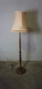 Oak Floor Lamp, With Shade, 187cm high Condition reportNot tested, Sold as seen
