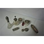 Mixed Lot of Silver Top Toilet Bottles (circa early 20th century) To include an Atomiser, Various