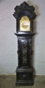 30 Day Grandfather Clock, The German style Clock has a gilded and silvered 11 inch Dial, Having