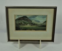 Joan Sutherland (British 20th century) "The Lion and the Lamb, Grasmere" Oil on Board, Signed,