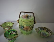 Mixed Lot of Pottery and Ceramics (circa 19th century and later) To include a Prattware Jar with