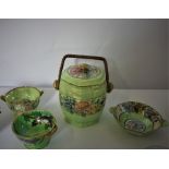 Mixed Lot of Pottery and Ceramics (circa 19th century and later) To include a Prattware Jar with