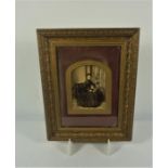 Two Victorian Portrait Photographs, Of a Male and Female, 18cm x 14.5cm, In Gilt Frames (2)