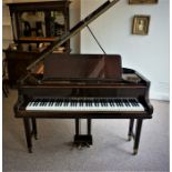Collard & Collard Boudoir Grand Piano, Having a polished case, Terminating on Brass caps with