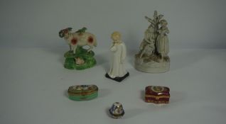 Quantity of Porcelain & Collectables (circa 19th century and later) To include Patch Boxes,