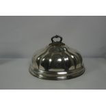 Victorian Silver Plated Crested Meat Dish Cover, Approximately 47cm wide