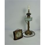 Hinks & Son Brass Oil Lamp (circa early 20th century) Converted to an Electric Table Lamp, 48cm