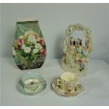Mixed Lot of Pottery and China (circa 19th century and later) Comprising of a part 19 piece Tea