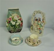 Mixed Lot of Pottery and China (circa 19th century and later) Comprising of a part 19 piece Tea