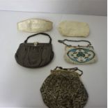 Mixed Lot of Purses and Evening Bags (circa early 20th century) To include a Beadwork Purse (5)
