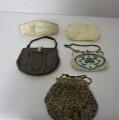 Mixed Lot of Purses and Evening Bags (circa early 20th century) To include a Beadwork Purse (5)