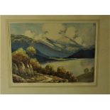 R Herdman - Smith F.R.S.A  A.R.W.A "Loch Lomond, Looking Towards Glen Falloch" Original Signed