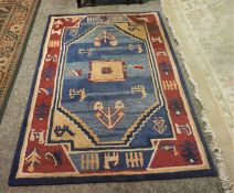 Indian Wool Rug, 178cm x 121cm