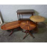 Four Occasional Tables, Largest 74cm high, 80cm wide, 41cm deep (4)