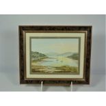 R A Lennie "Kippford" Watercolour, Signed, 20cm x 27.5cm