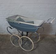 Retro Silver Cross Childs Pram, 95cm high, 135cm wide