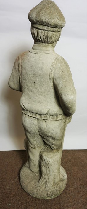 Composite Stone Garden Figure, Modelled as a Golfer, 77cm high - Image 3 of 3
