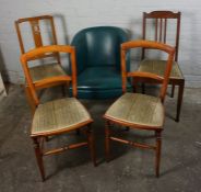 Five Assorted Chairs, To include a pair of Chairs, (5)