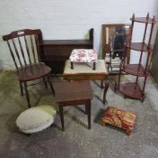 Mixed Lot of Occasional Furniture, (9)