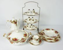 Collection of Royal Albert "Old Country Roses" Tea, Coffee and Dinner Wares, Approximately 98 pieces