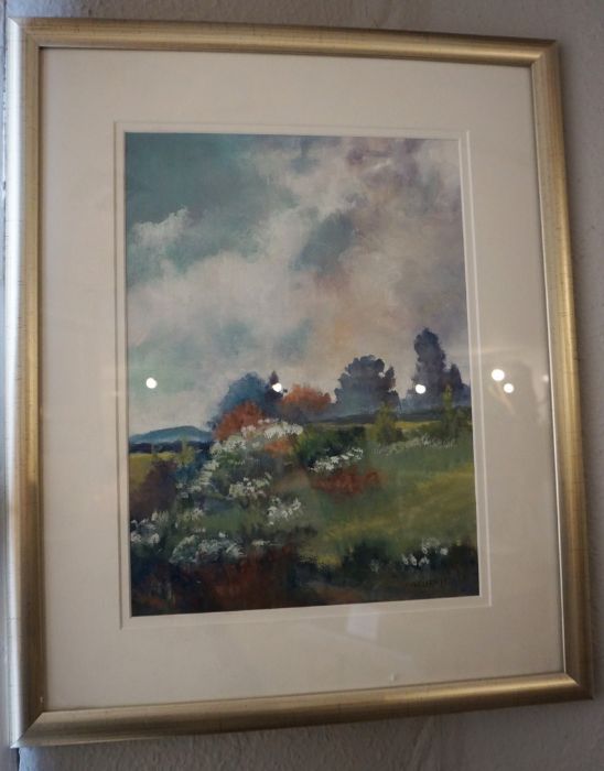 J. A. Currie (Scottish) "Late Spring, Roxburghshire" Oil on Board, Signed, 36cm x 26cm - Image 2 of 4