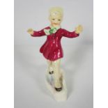 Royal Worcester Figure of January, Modelled by F. C Doughty, No 3452, 16cm high
