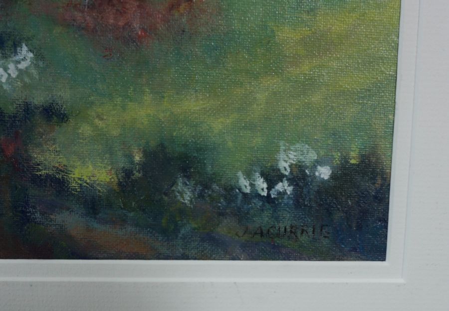 J. A. Currie (Scottish) "Late Spring, Roxburghshire" Oil on Board, Signed, 36cm x 26cm - Image 3 of 4