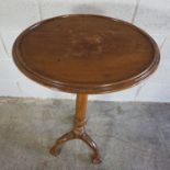 Gill & Reigate of London, Mahogany Plant Stand, Raised on tripod ball and claw feet, Label to the