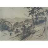 Five Assorted Pictures, To include Percy Robertson "Hindhead" Print, Limited Edition Etching of "