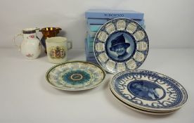 Mixed Lot of Porcelain and Boxed Wedgwood Picture Plates