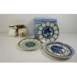 Mixed Lot of Porcelain and Boxed Wedgwood Picture Plates