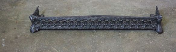 Iron Fire Curb, 16cm high, 106cm wide, 27cm deep