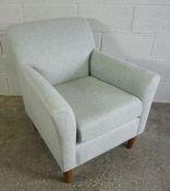 Contemporary Fabric Covered Armchair, 81cm High