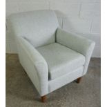 Contemporary Fabric Covered Armchair, 81cm High