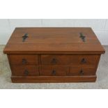 Modern Storage Box, 31cm high, 91cm wide, 51cm deep   Condition reportThe wood is modern basically a